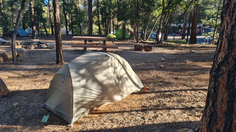 South Rim, hiker campsite at Mather
