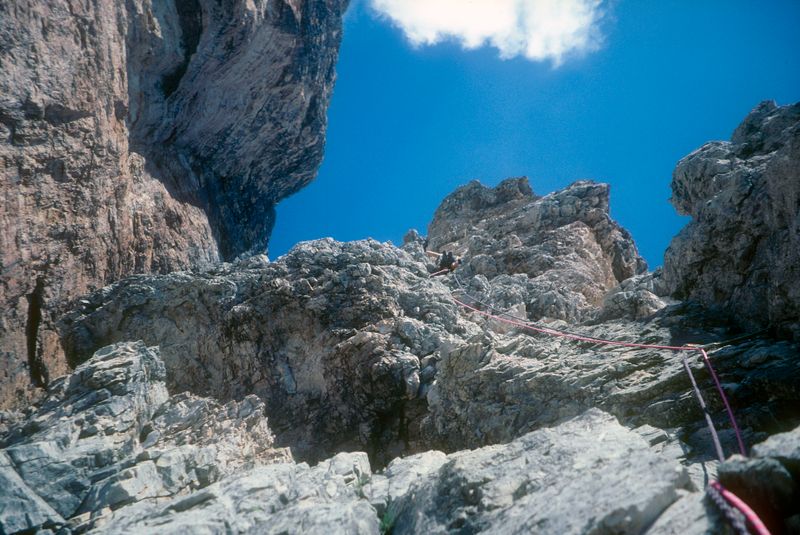 Dolomites Tofana south arete Martina climbing