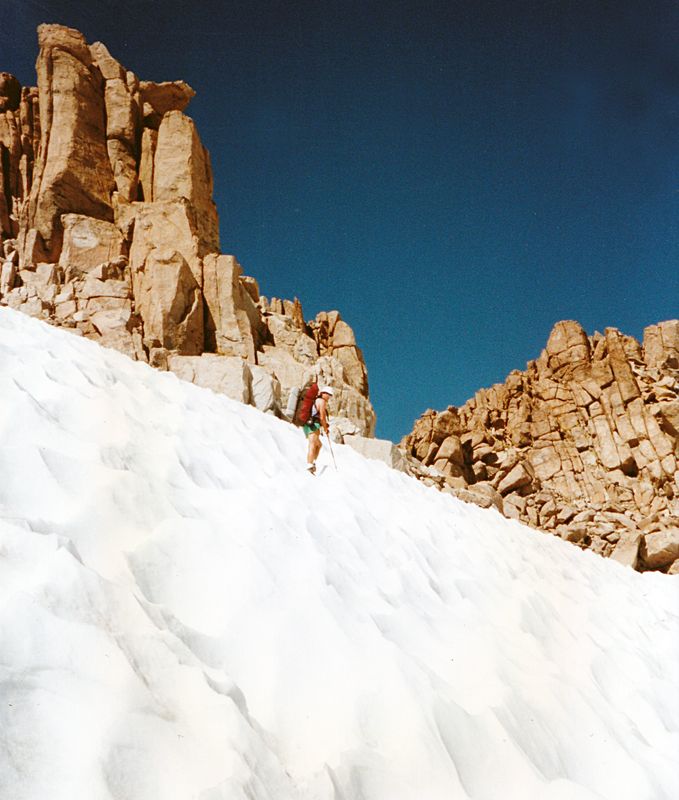 Lamarck col snowfield Steve