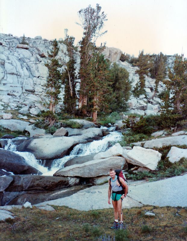 Steve on the John Muir Trail, Evolution area 