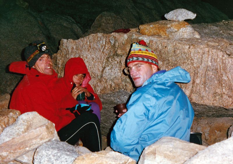 Mt Whitney - Brian, Martina, John at Iceberg Lake biviouc