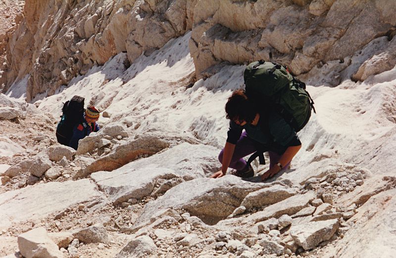  Mt Whitney climb up from Iceberg Lake via 'Mountaineers route', John Martina