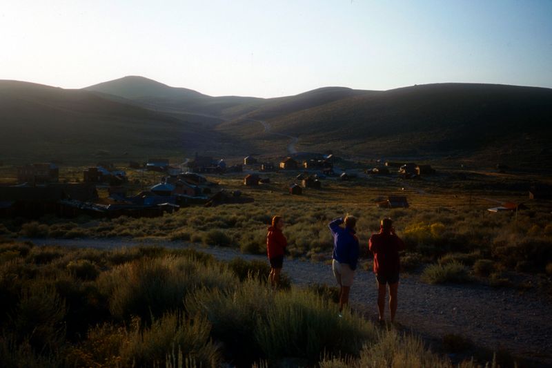 Bodie at sunset - Steve, Martina, John
