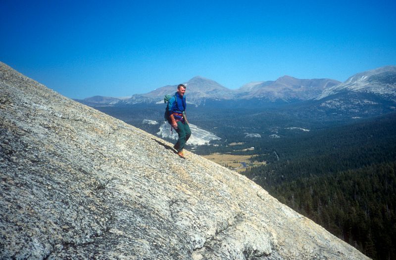 Tuolumne Fairview Dome Regular Route 5 9 climbing descent Steve