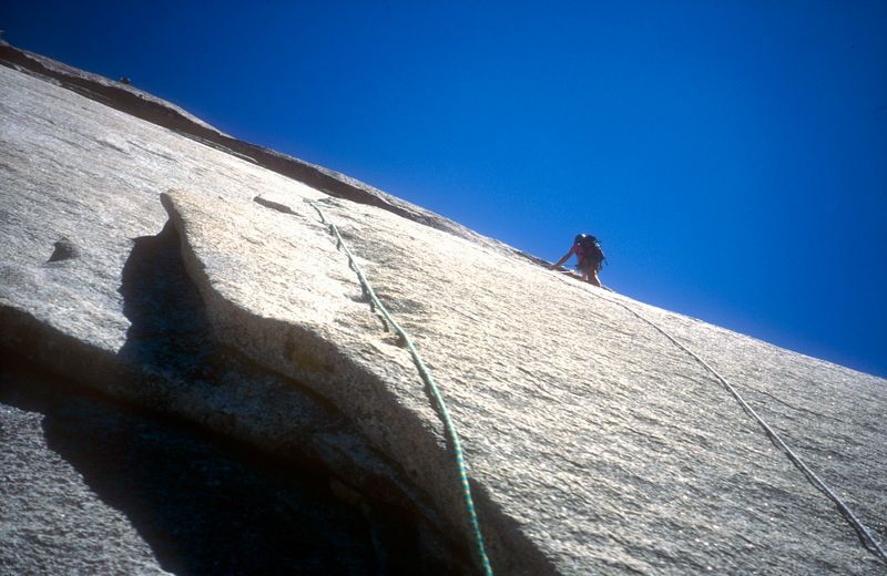 Half Dome, Snake Dike climb Steve