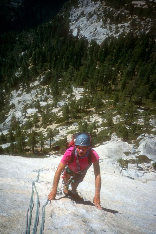 Half Dome, Snake Dike climb Steve