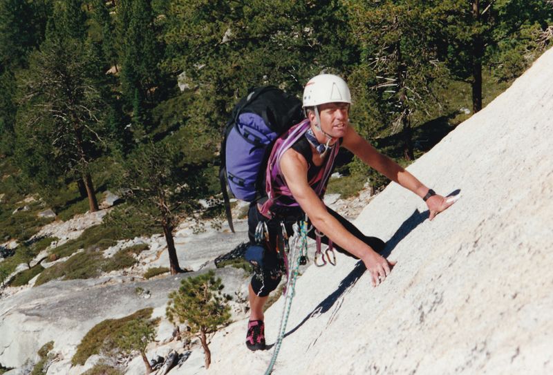 Half Dome Snake Dike climb Brian