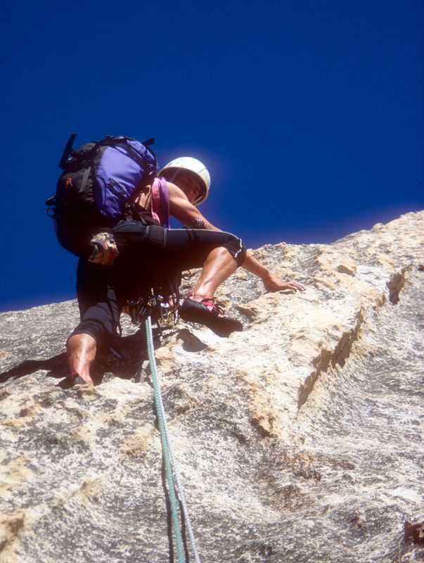 Half Dome Snake Dike climb Brian