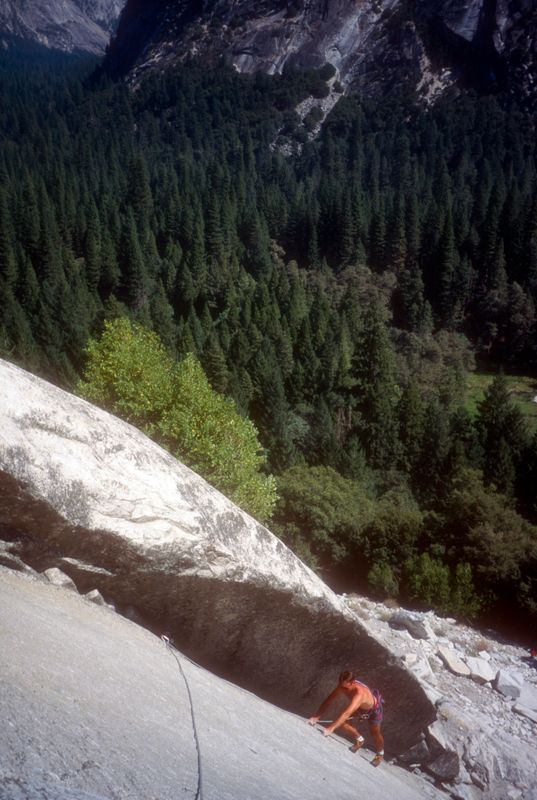 Yosemite Glacier Point Apron climbing Steve