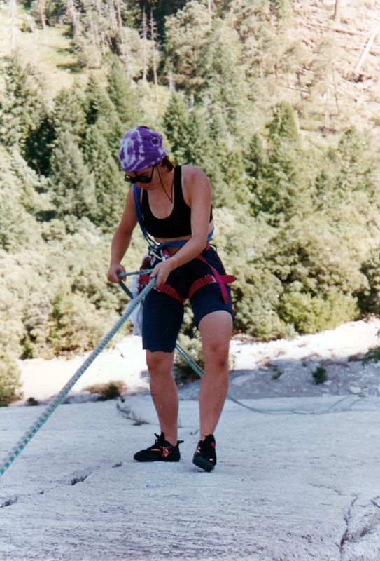 Yosemite Glacier Point Apron The Crack climb Martina