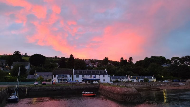 Aug 24 Fortrose harbour sunset