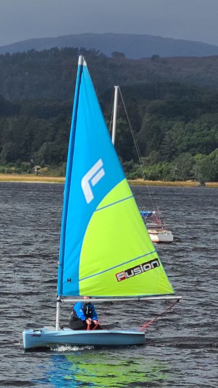 Aug 24 Martina dinghy sailing at Loch Insh, Cairngorms