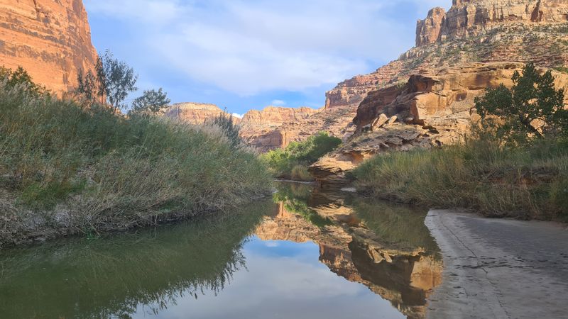 San Rafael river at Virgin Springs Canyon