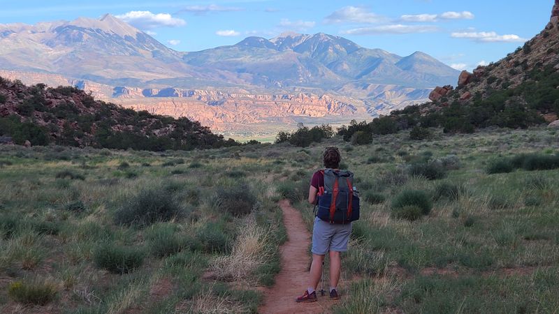 Hidden Valley south of Moab, La Sal Mountains behind