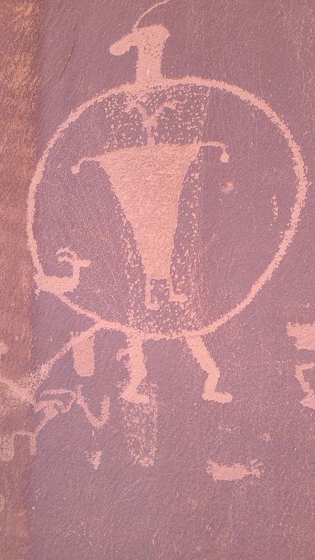 Pictographs in 'Behind the Rocks' area