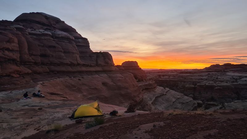 Camp above Shot Canyon