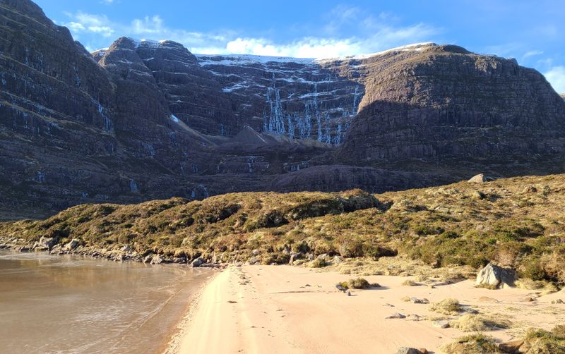 Feb 25 Applecross Beinn Bhan Coire nan Poite with ice