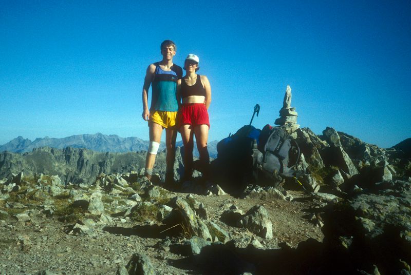 Corsica GR20 Day 9 Brian and Martina at GR20 highest point