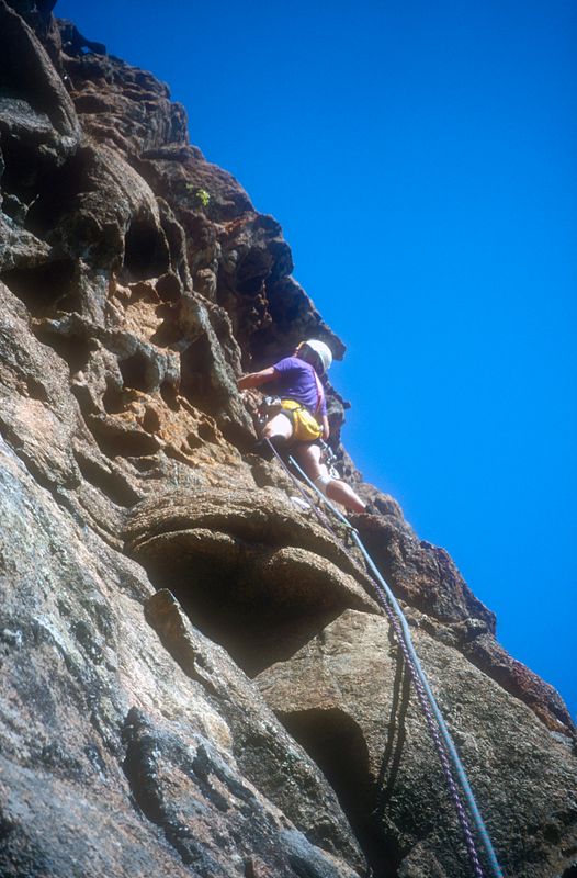 Corsica Day 17 Paliri mountain climbing route Brian 1st picth