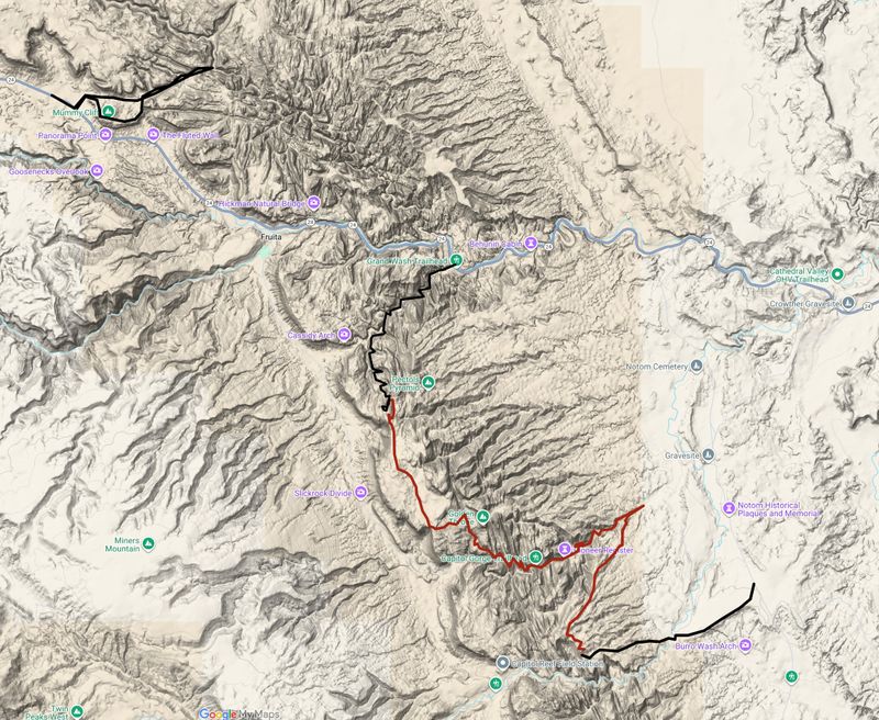 Capitol Reef Google Map