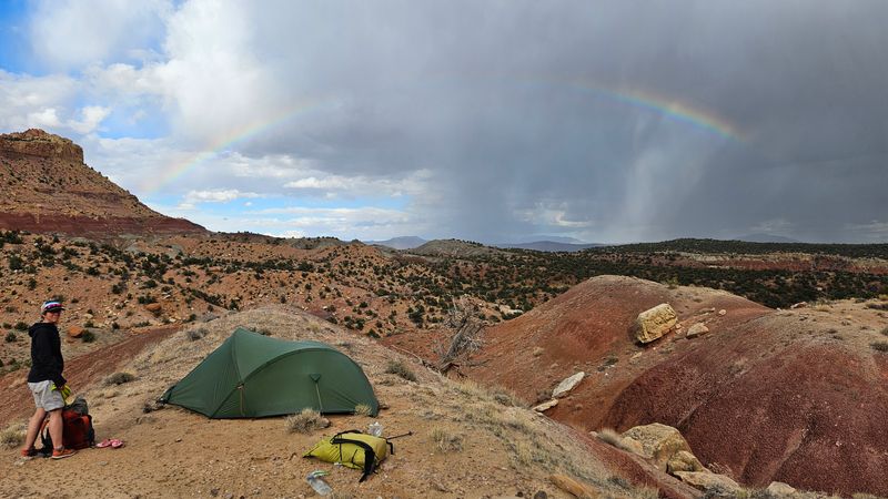 Oct 25 Egg Canyon 'Pink Pass' camp