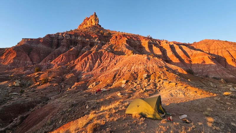 Oct 25 Egg Canyon camp in the morning