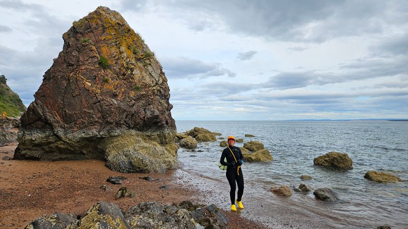 Aug 25 Rosemarkie Martina returning from long swim