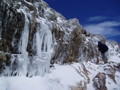 Icy on the Sella plateau