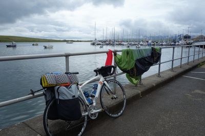 July 22 Martina bikepacking on Shetland - drying out time!