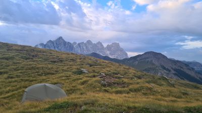August 2023 Dolomites Alta Via 2 Trail - Near Passo di Velles