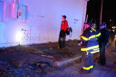 04/18/2025 Car vs Building Whitman MA