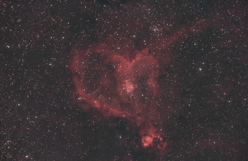 The Heart nebula, IC1805, in Cassiopeia
