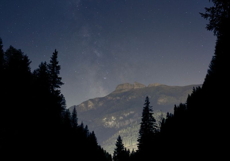 Milky Way over Canazei