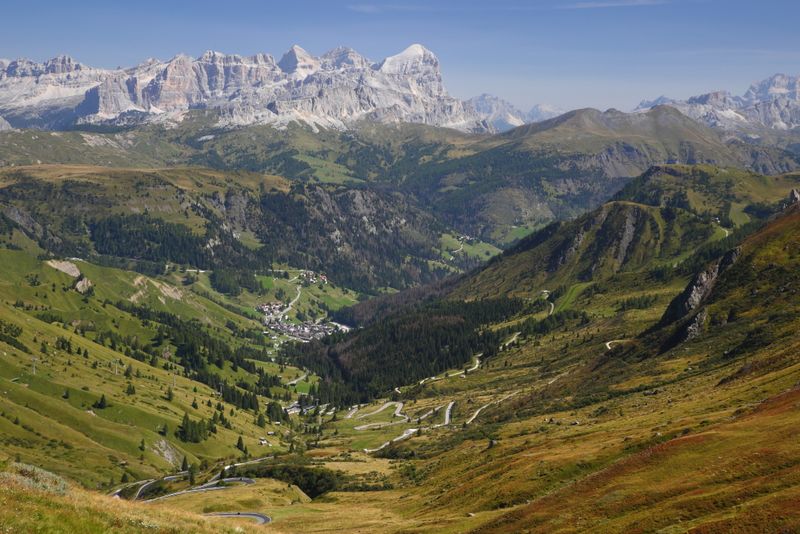 View towards Arabba and the Veneto region