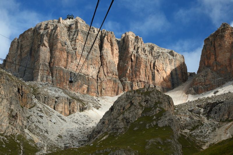 Cable car to Sas de Pordoi (2950m)