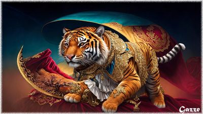 Dressed up Tiger