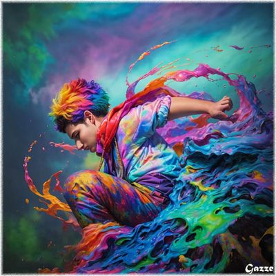 Splashing Through Colors