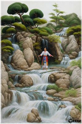 Man and the Falls