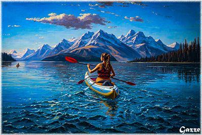 Lady in the Kayak