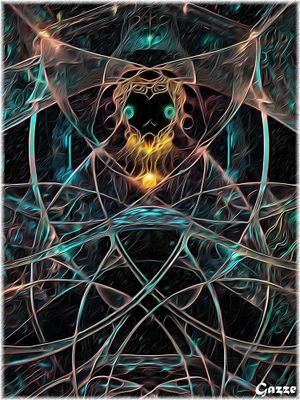 Man in Curve Lines