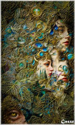 Faces and Gems within the Leaves