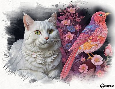 Cat and a Bird