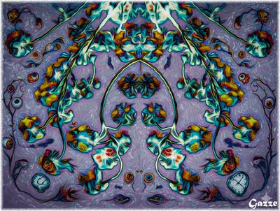 Faces in the flowers