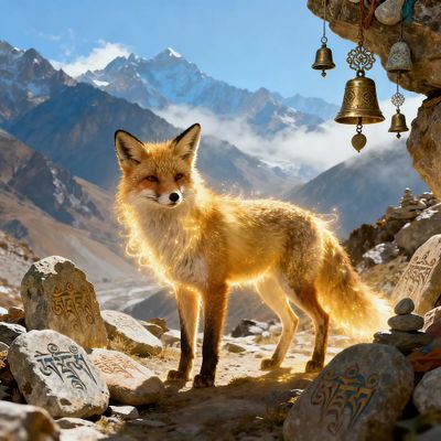 Tibetan Fox, the ancient guardian spirit of the Himalayas. 