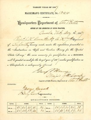 James H Constant 1887 Marksman Cert.jpg