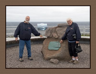 2024-06-29 4174C Debi and Me at Cape Spear Lighthouse, the Most Easterly Point in North America