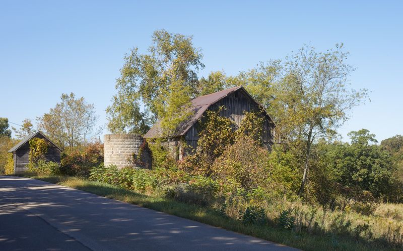 Outbuildings along Krypton Road