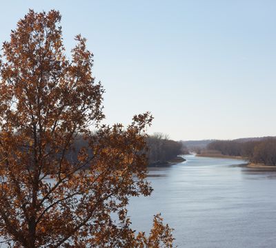 Confluence of the Moquoketa and Mississippi Rivers