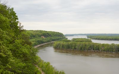 Clouds over the Mississippi River 