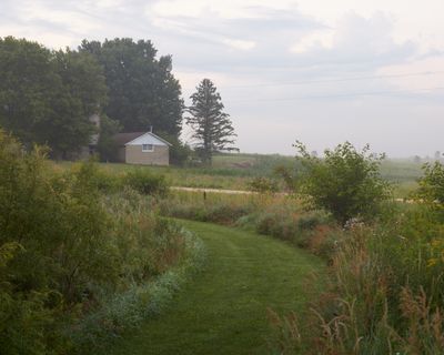 Path along McGirr Road in July